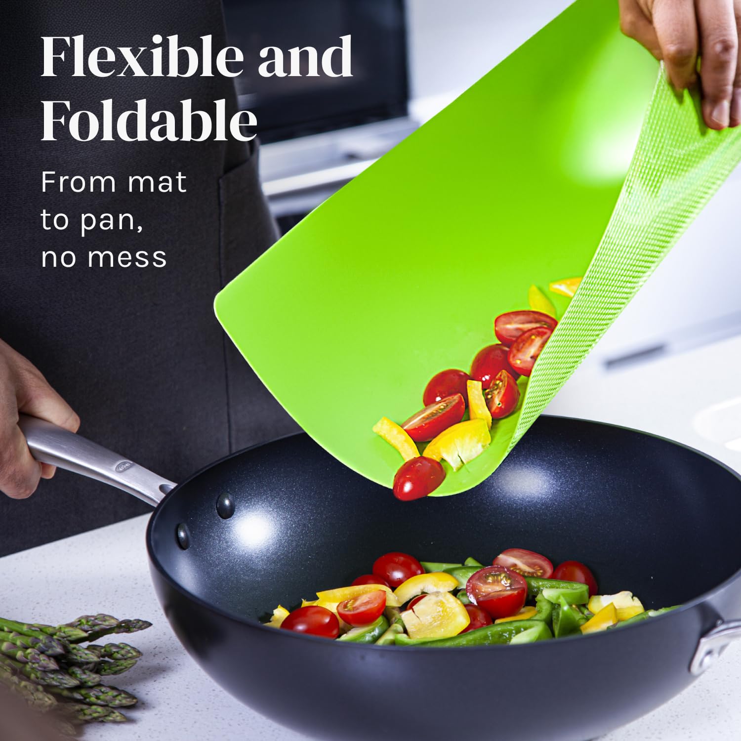 Waffle-textured bottom grips counters to prevent slipping in Cooler Kitchen set.