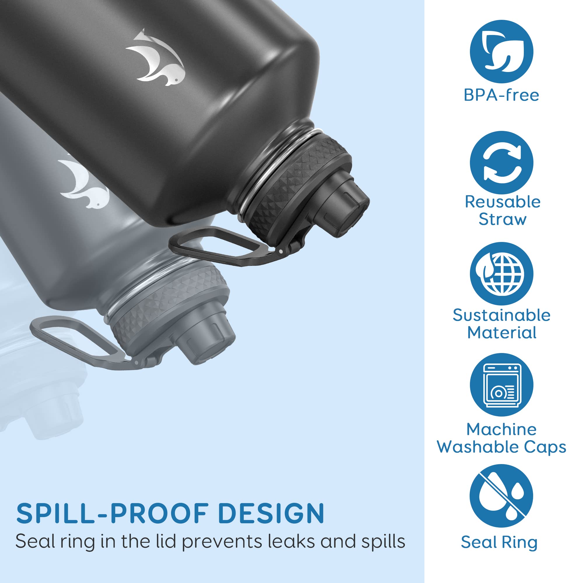 Coolflask gallon bottle triple insulation maintains cold or hot beverages.