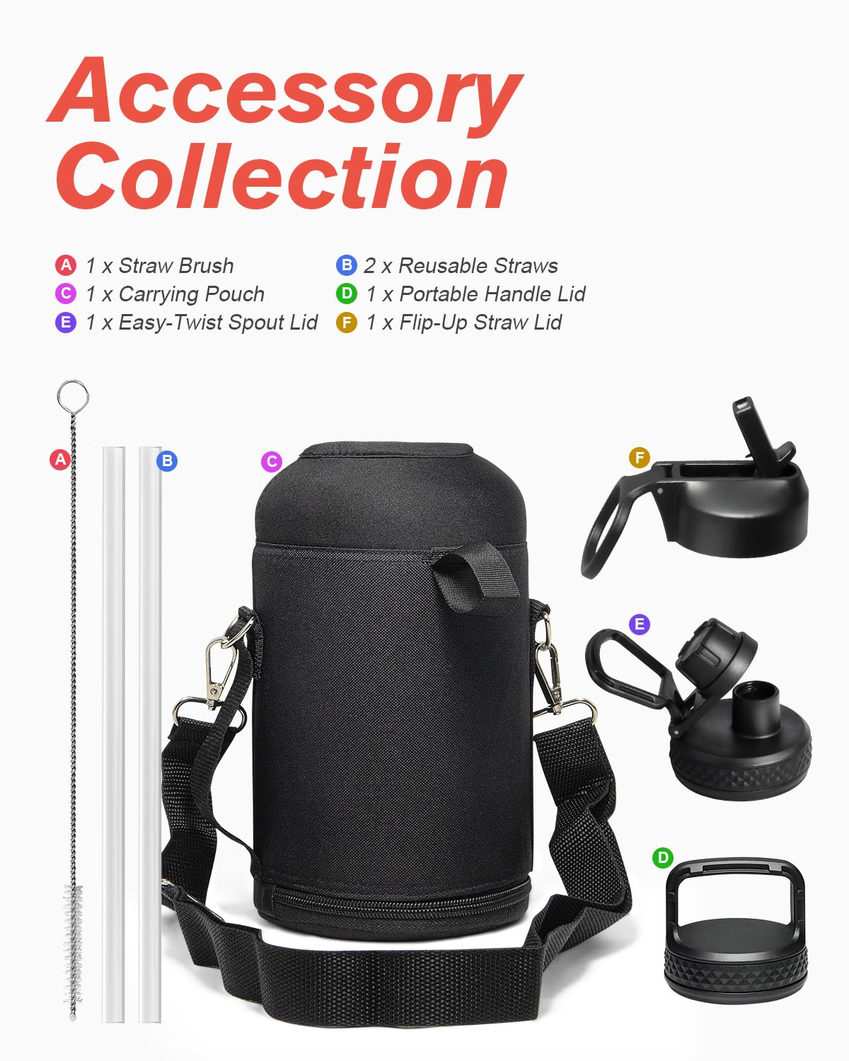 Coolflask half-gallon bottle Samurai Cyan anti-sweat finish reinforces comfortable handling.