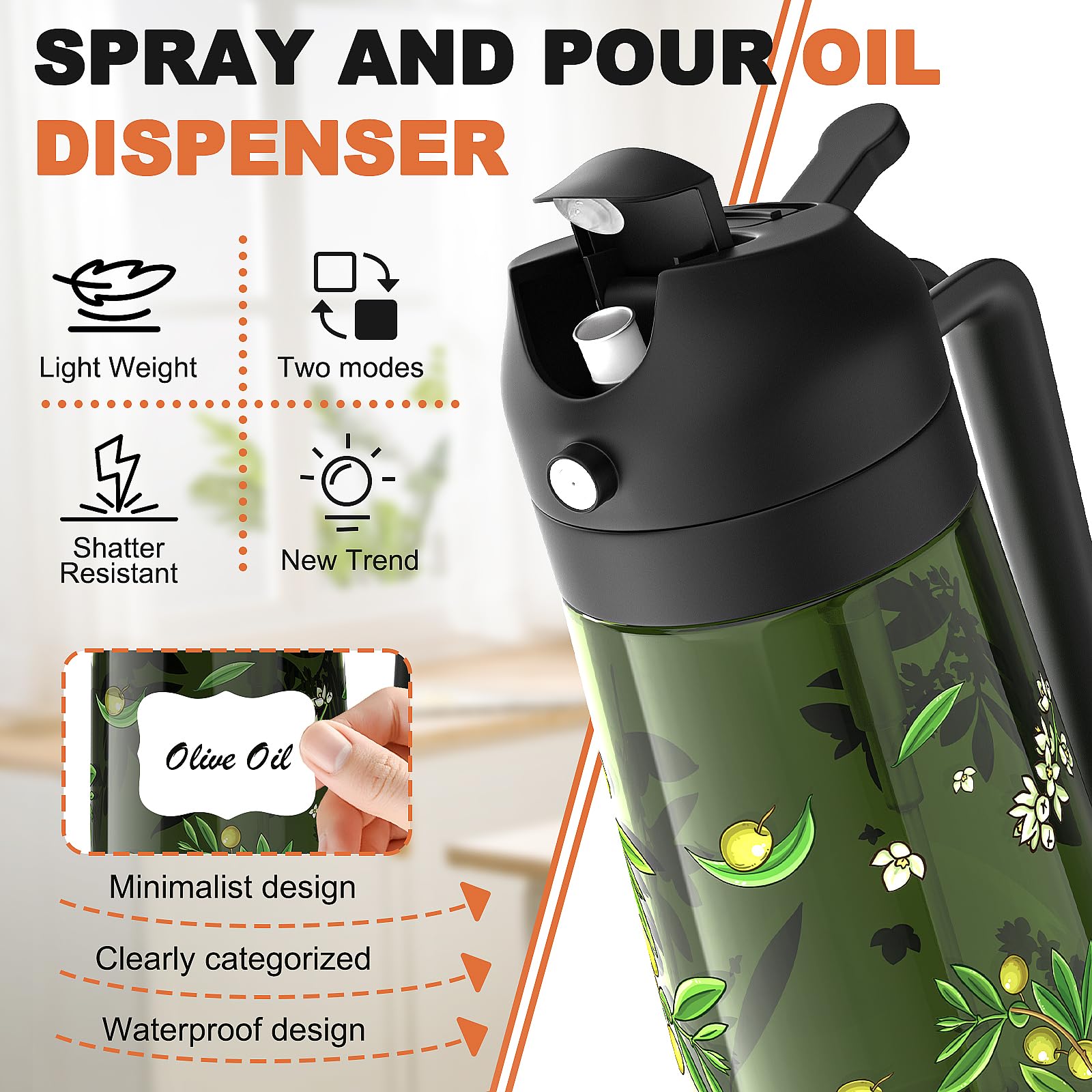 COOLMI anti-drip nozzle design reduces mess while cooking.