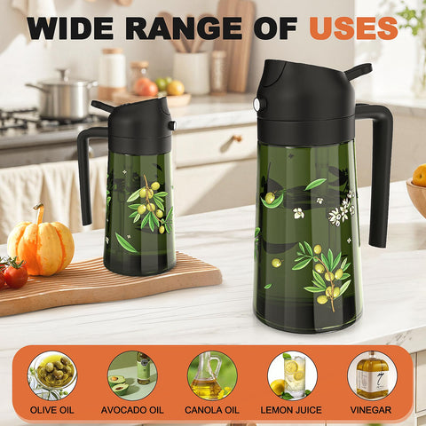 COOLMI comfort rear-handle bottle offers easy grip during cooking.