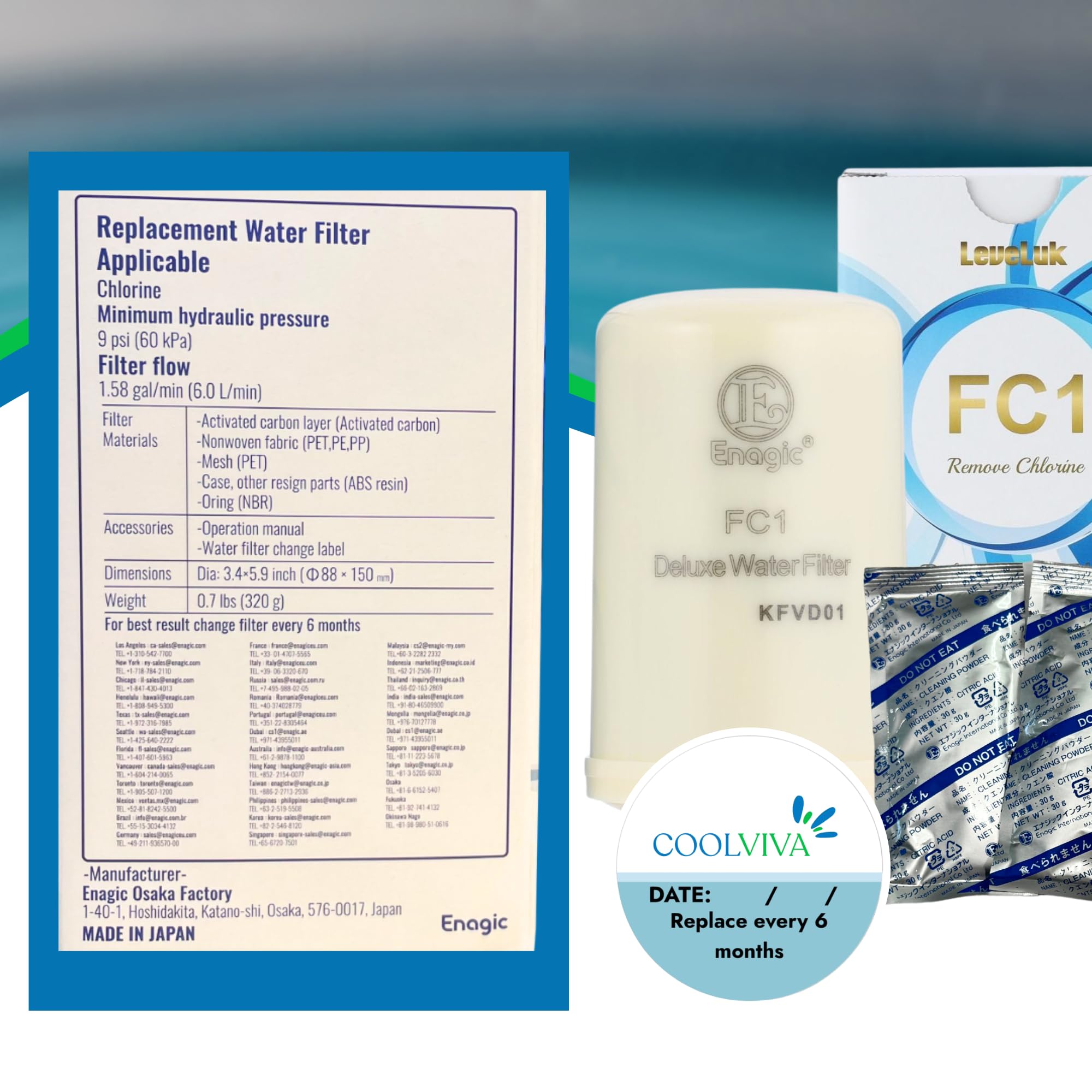 COOLVIVA enhanced flow and filtration for faster water delivery.
