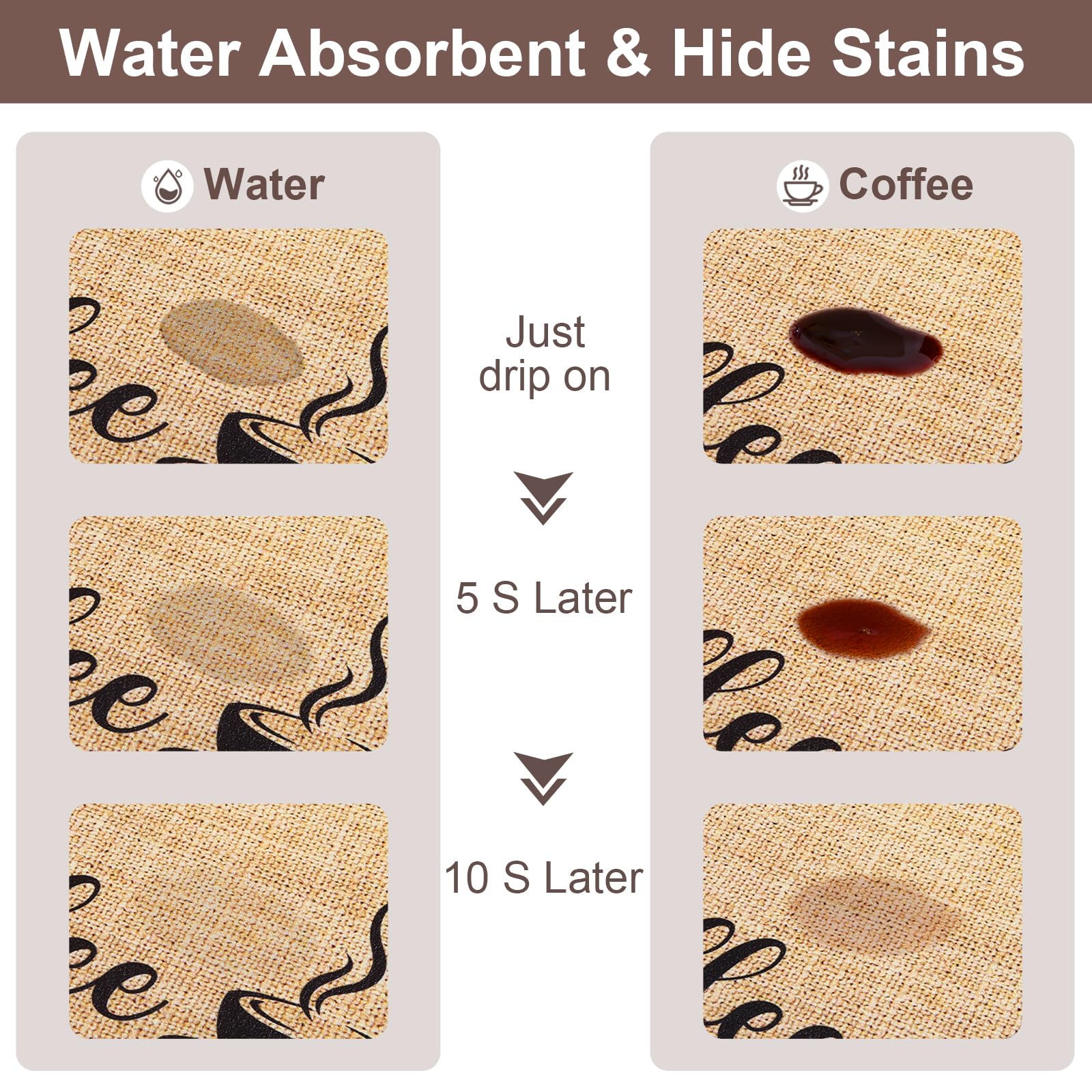 CooRug eco-friendly material designed for daily coffee bar use.