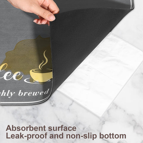 CooRug versatile mat also serves as a pet feeding mat to reduce mess.