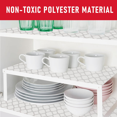 Cooyes glass-shelf compatible liner protects surfaces and reduces mess.