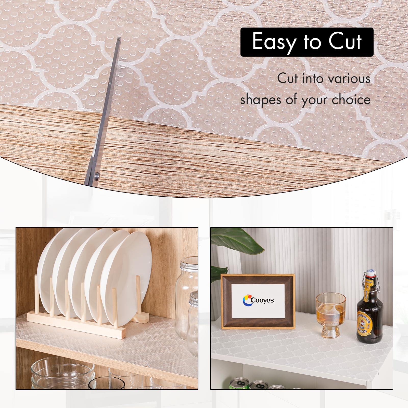 Cooyes EVA material close-up highlights thick, durable construction for daily use.
