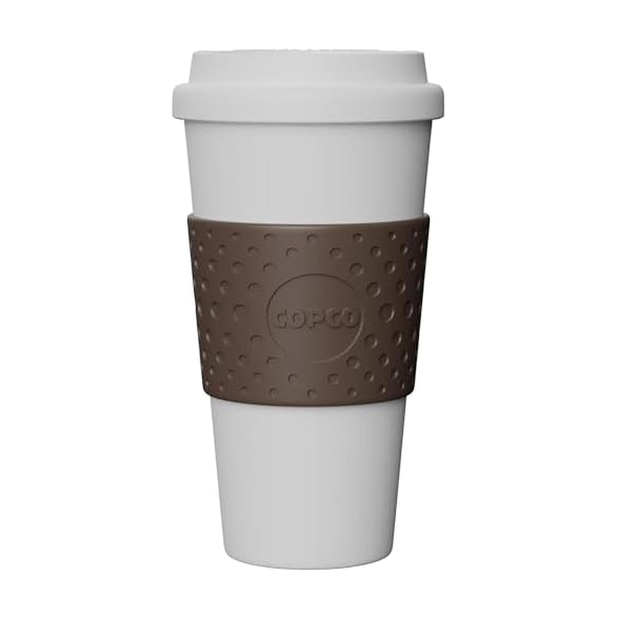 Copco Acadia 16oz travel mug with spill-proof lid, ideal for on-the-go beverages.