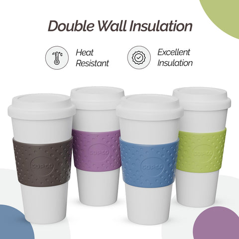 Copco Acadia leak-proof lid, secure seal for spill-free commuting.