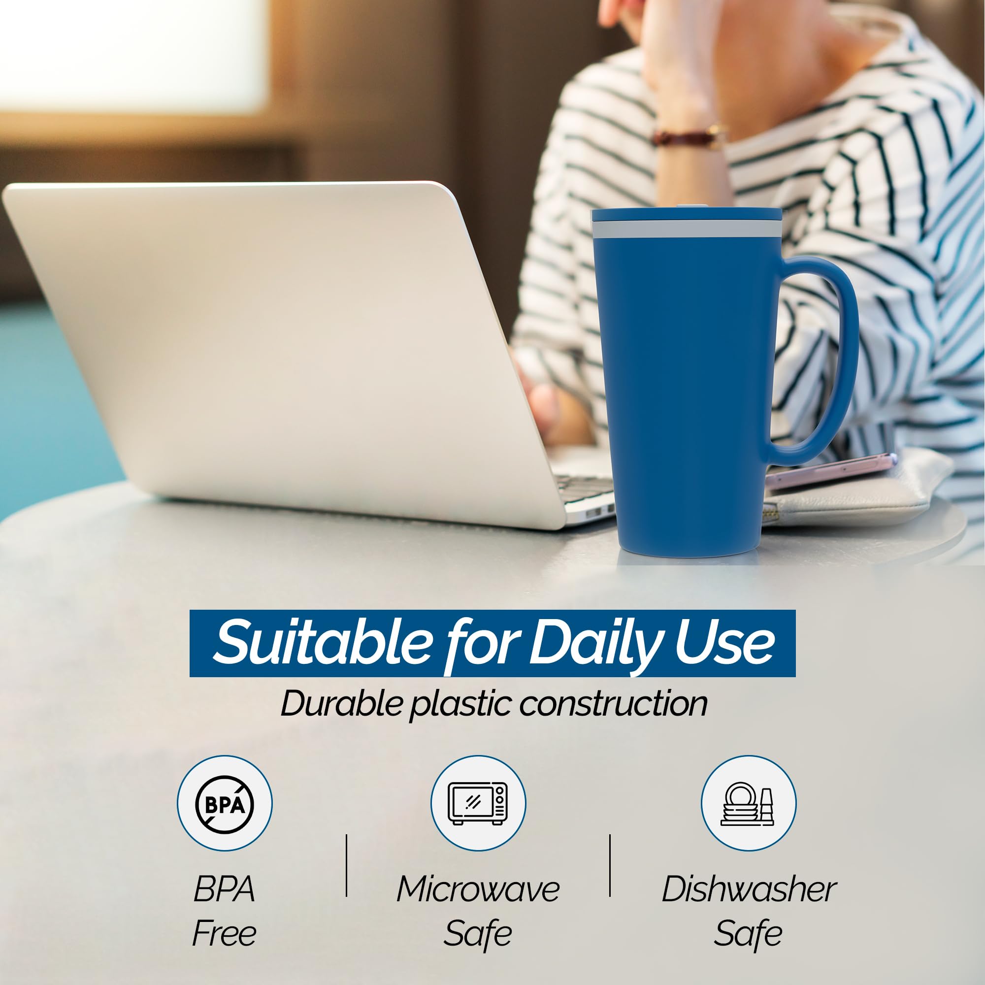 Copco Cone mug ideal for desk or car use during commutes