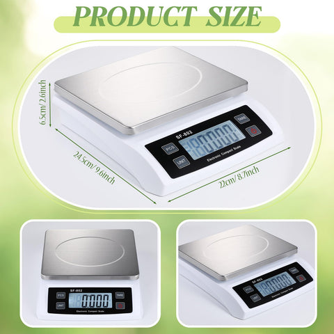 Copkim stainless steel pan provides durable weighing surface for frequent use