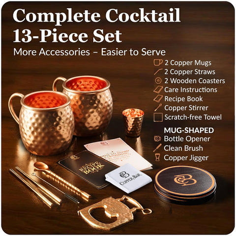Copper-Bar Moscow Mule bottle opener adds classic convenience for entertaining.