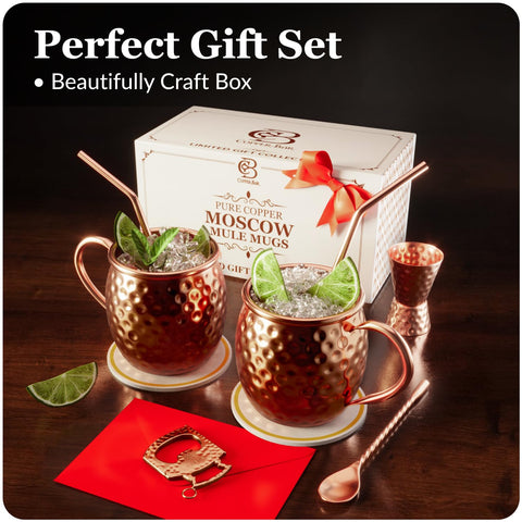 Copper-Bar Moscow Mule straw brush simplifies cleaning after use.