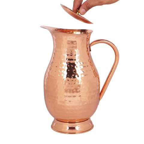 Uncoated copper surface preserves purity and enhances natural flavor of water