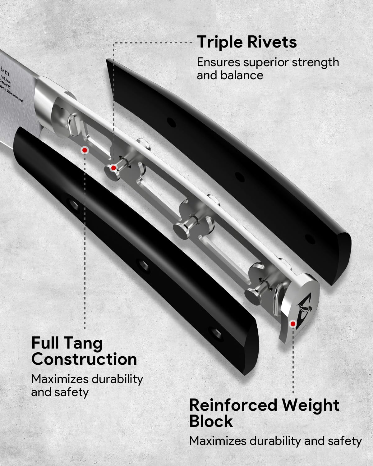 CoquusAid 8-inch bread knife designed for clean crust cuts