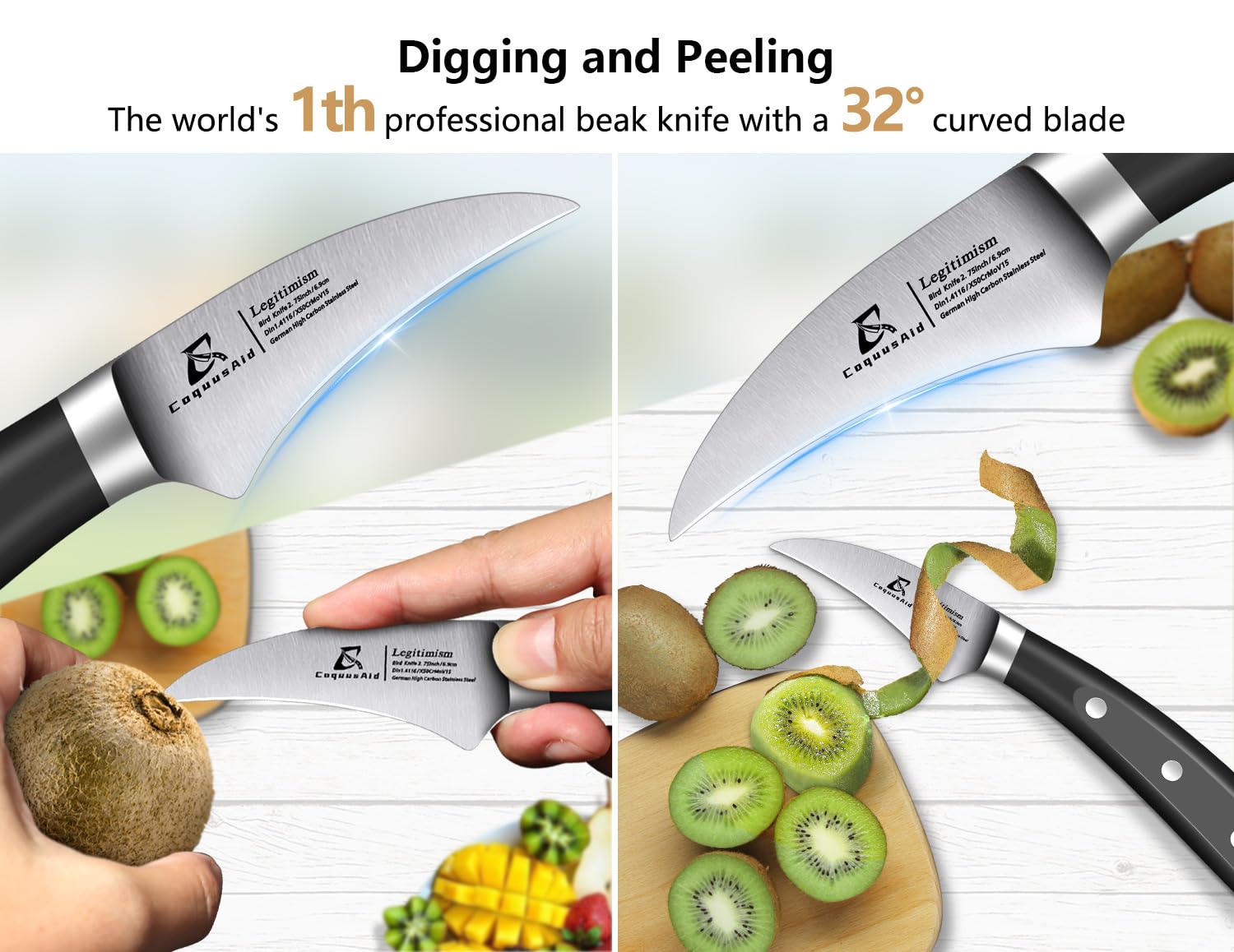 CoquusAid double rock hollow dimples for easy release