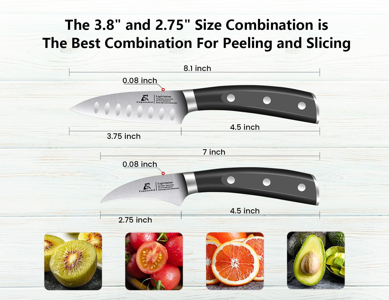 CoquusAid fruit platter prep with precise slicing