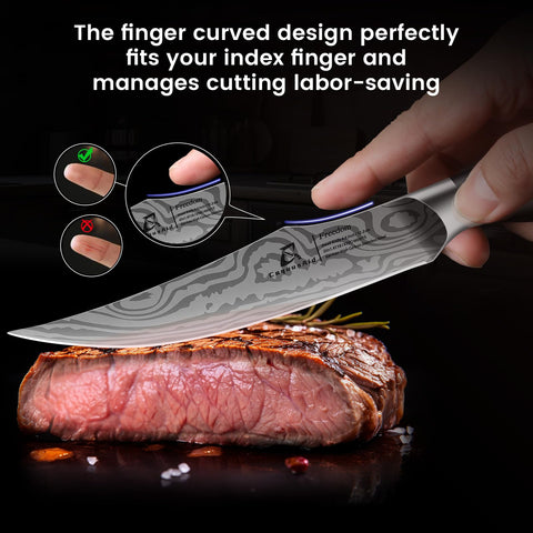 CoquusAid high-carbon stainless steel blade stays sharp with everyday use.