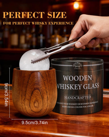 Coralogo barrel-design gift box presents a premium, masculine whiskey gift set.