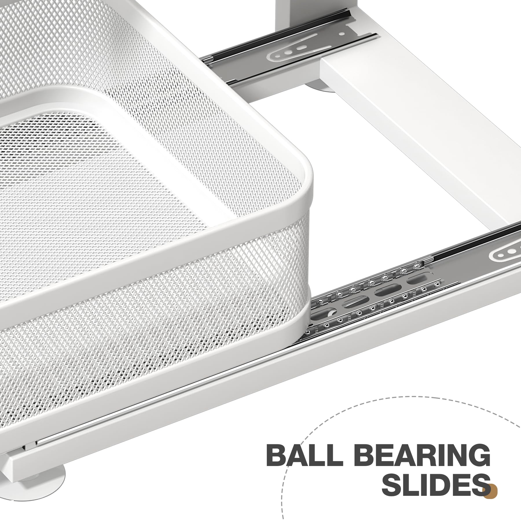 Corbyles mesh design secures small items and prevents slips