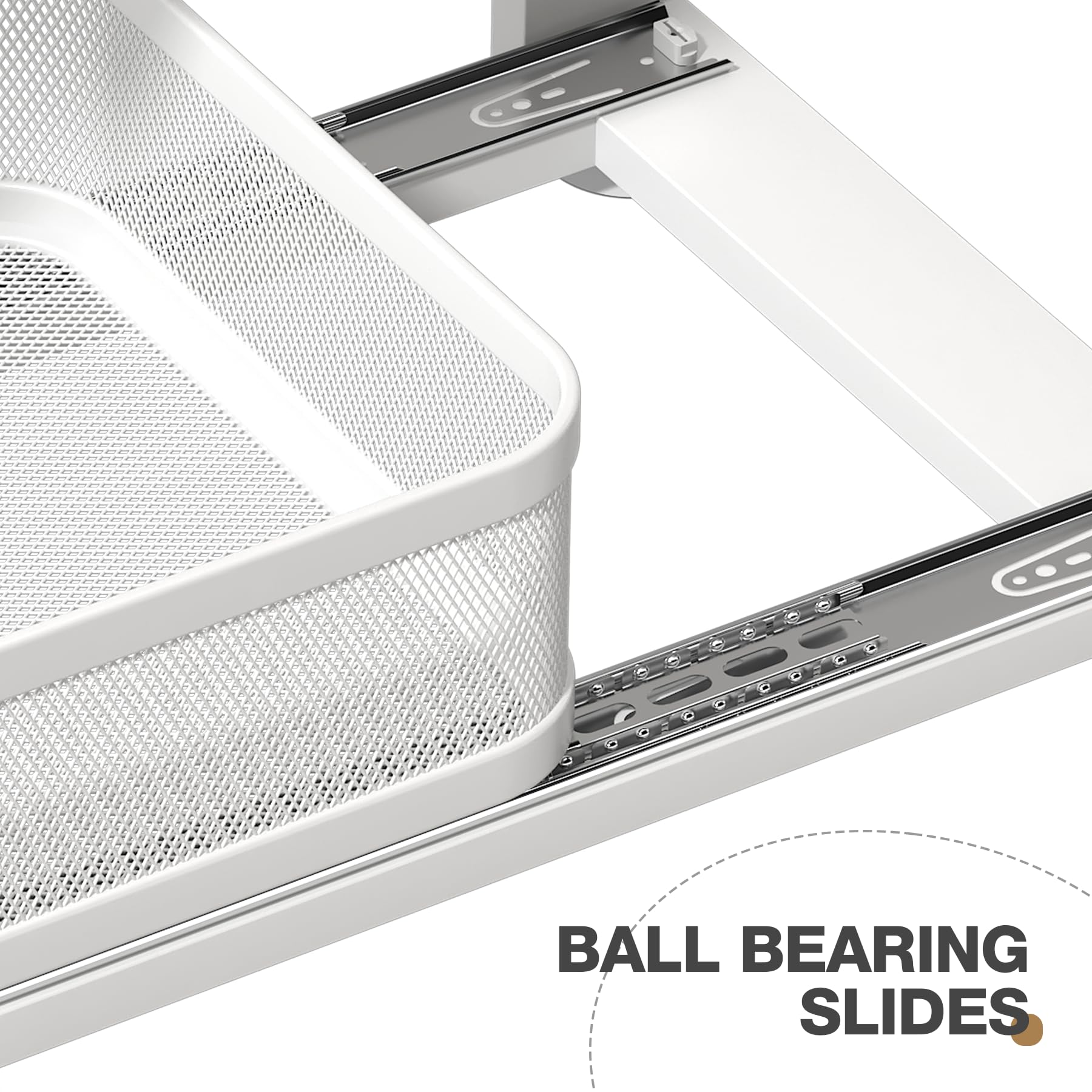 Corbyles two-tier pull-out designs provide easy reach to items at the back.