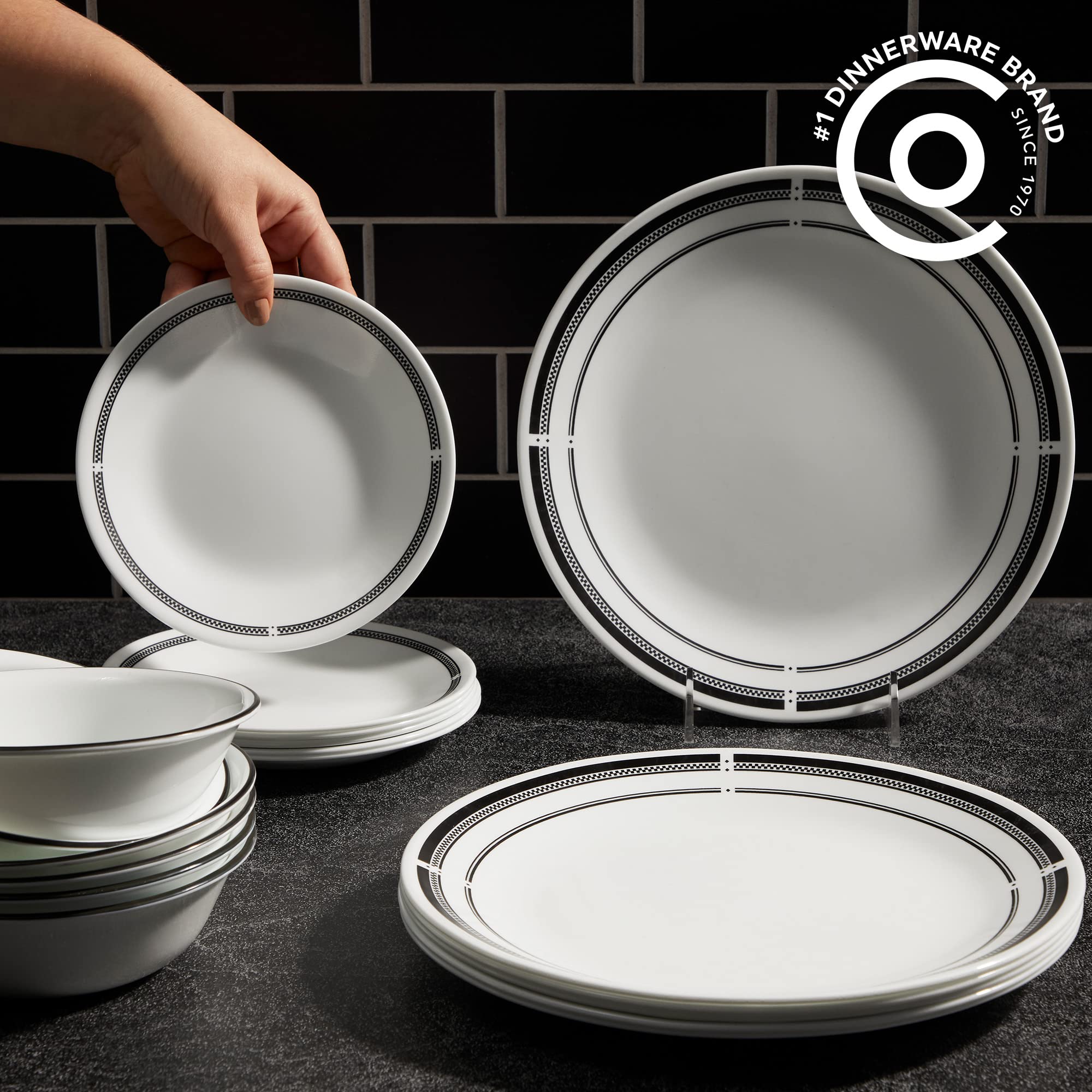 Corelle Brasserie appetizer plates show classic style for casual table settings.