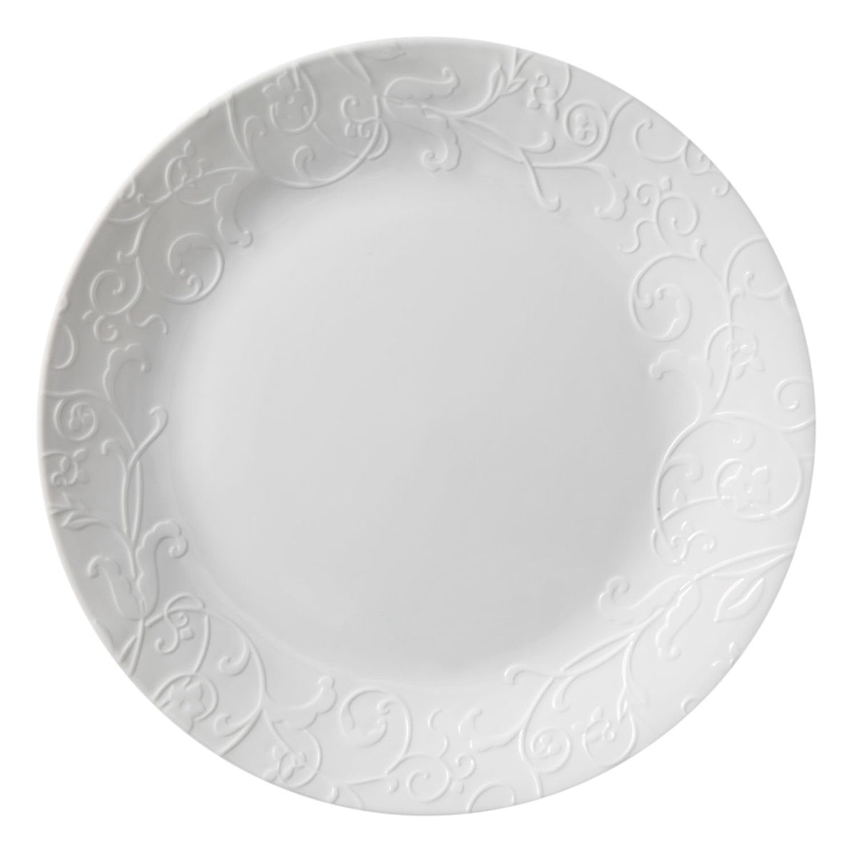 Corelle Coordinates embossed Bella Faenza dinner plate for everyday meals with a touch of texture