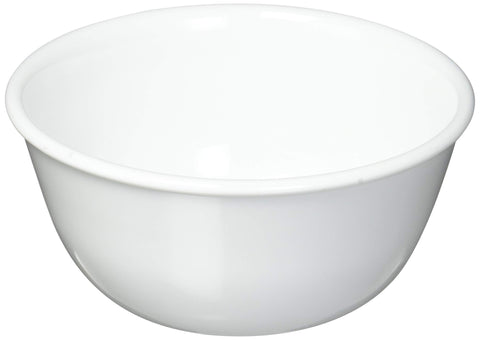 Corelle Coordinates White Winter Frost bowls arranged for a dessert setting, durable and stackable.