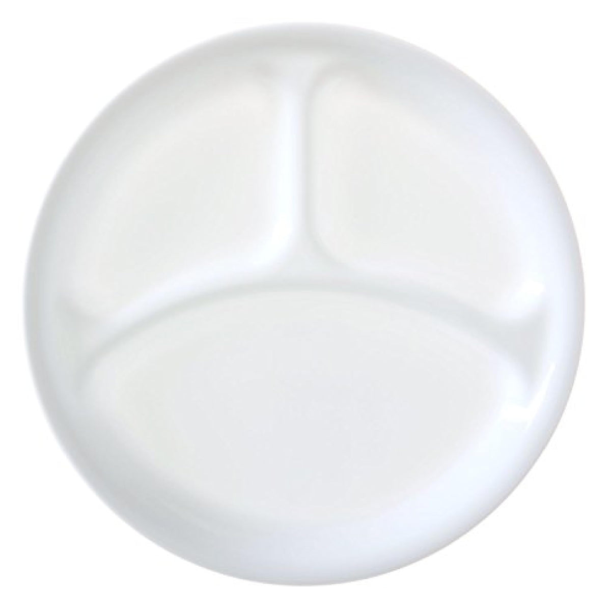 Corelle Coordinates Winter Frost White divided plate for easy portioning during meals