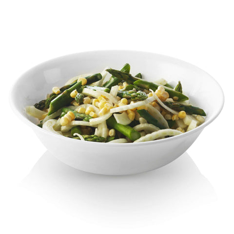 Corelle Livingware 1-quart serving bowl in Winter Frost White, ideal for salads and sides.
