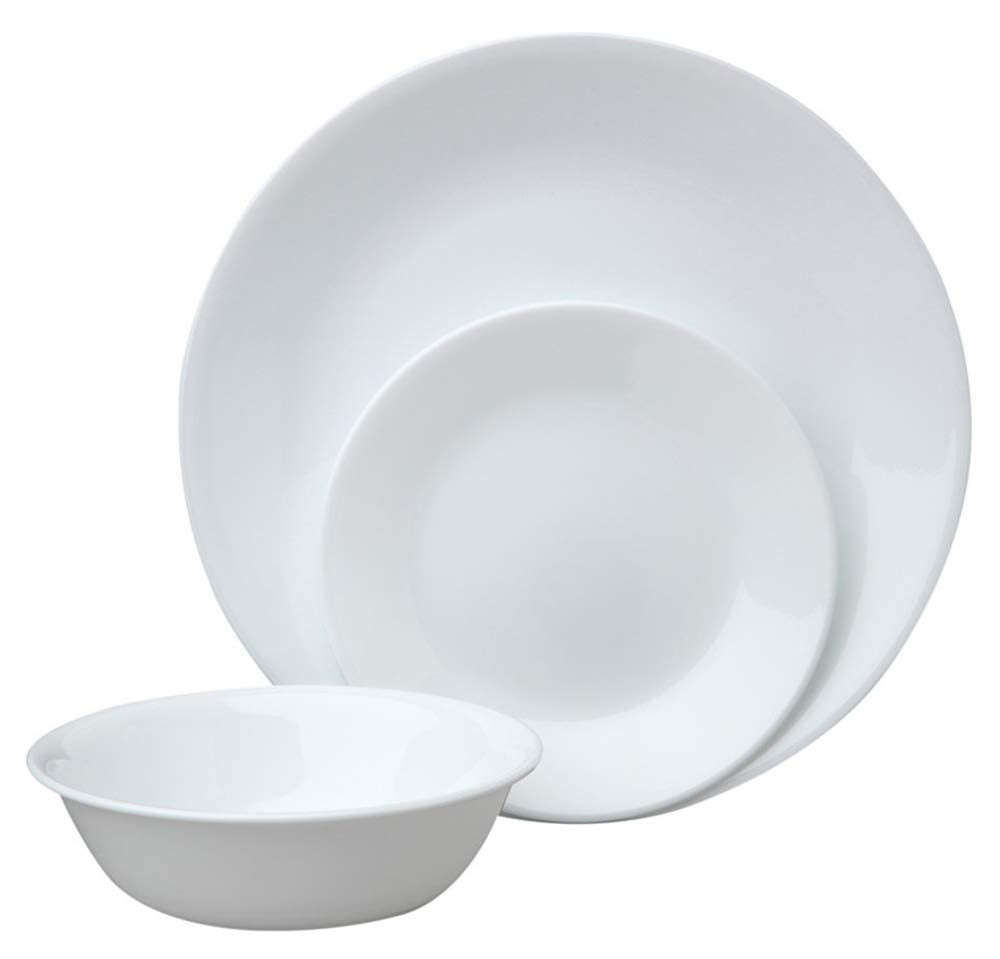 Corelle Vitrelle glass technology highlights break and scratch resistance.