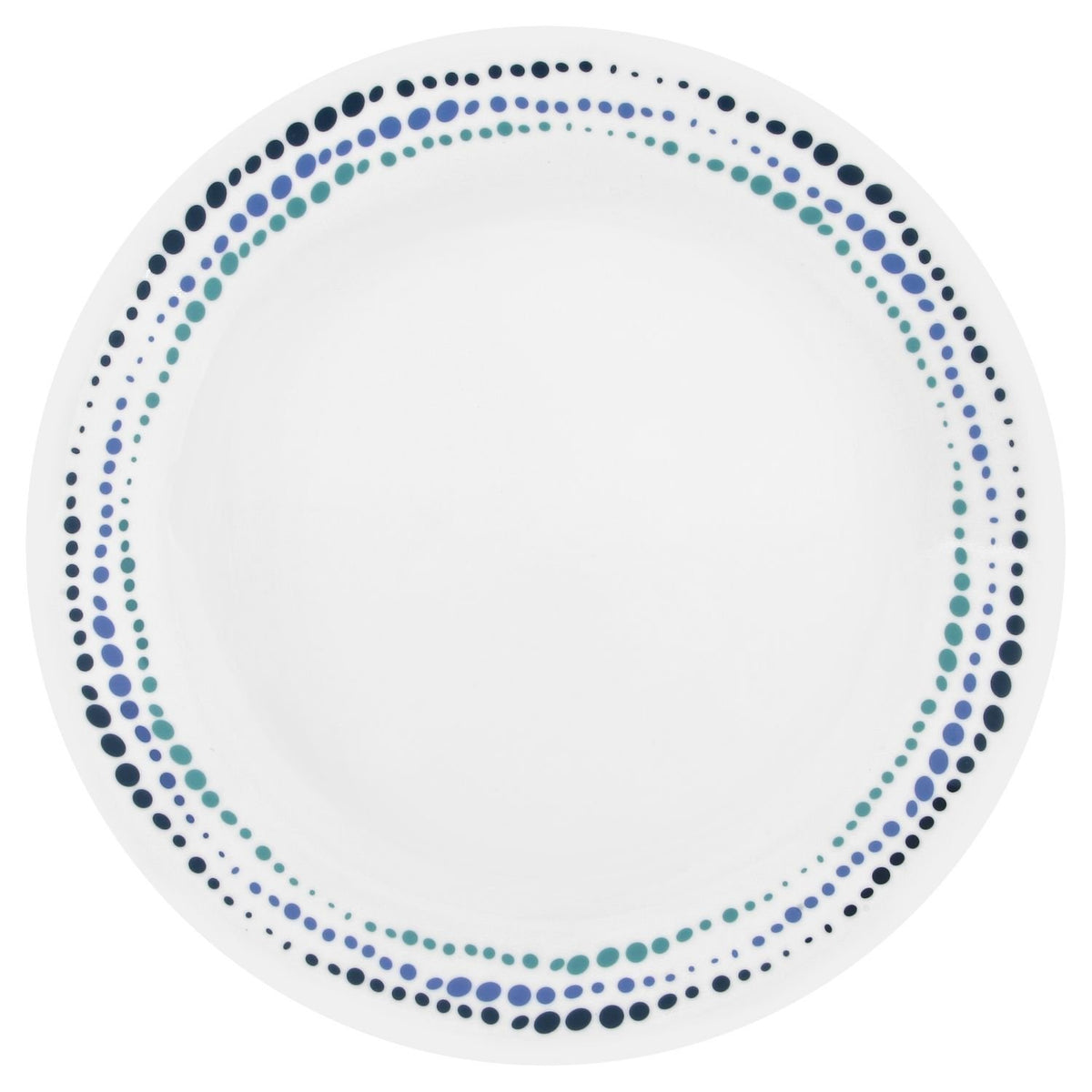 Corelle Ocean Blues dinner plate 10.25 inch, durable and lightweight for everyday meals.