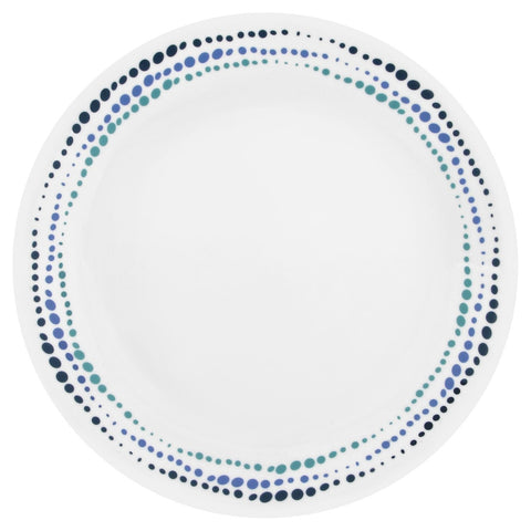Corelle Ocean Blues dinner plate 10.25 inch, durable and lightweight for everyday meals.