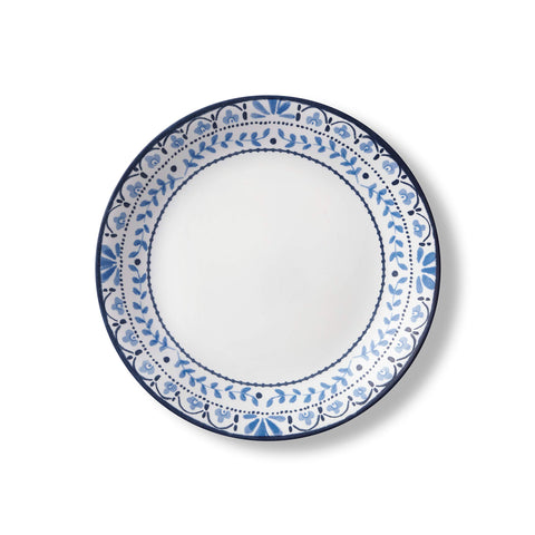 Corelle Portofino blue tile motif detail adds a touch of coastal elegance.