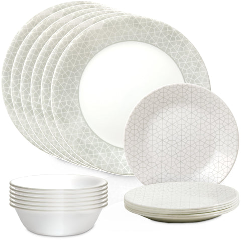 Corelle Vitrelle Knox dinner plates for everyday meals with chip-resistant glass