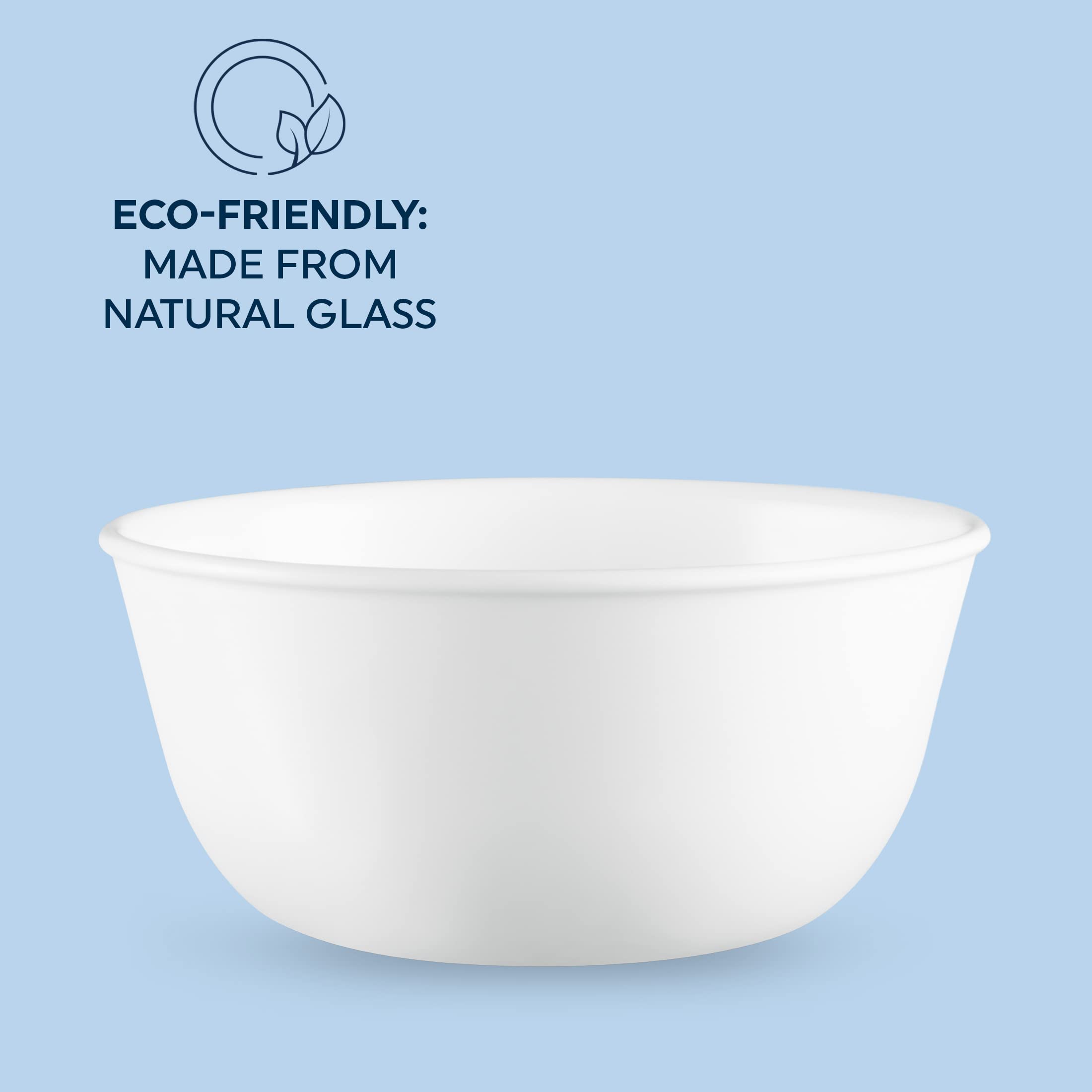 Corelle Vitrelle 28-oz bowl ideal for ramen with spacious 28-ounce capacity.
