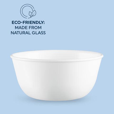 Corelle Vitrelle 28-oz bowl ideal for ramen with spacious 28-ounce capacity.