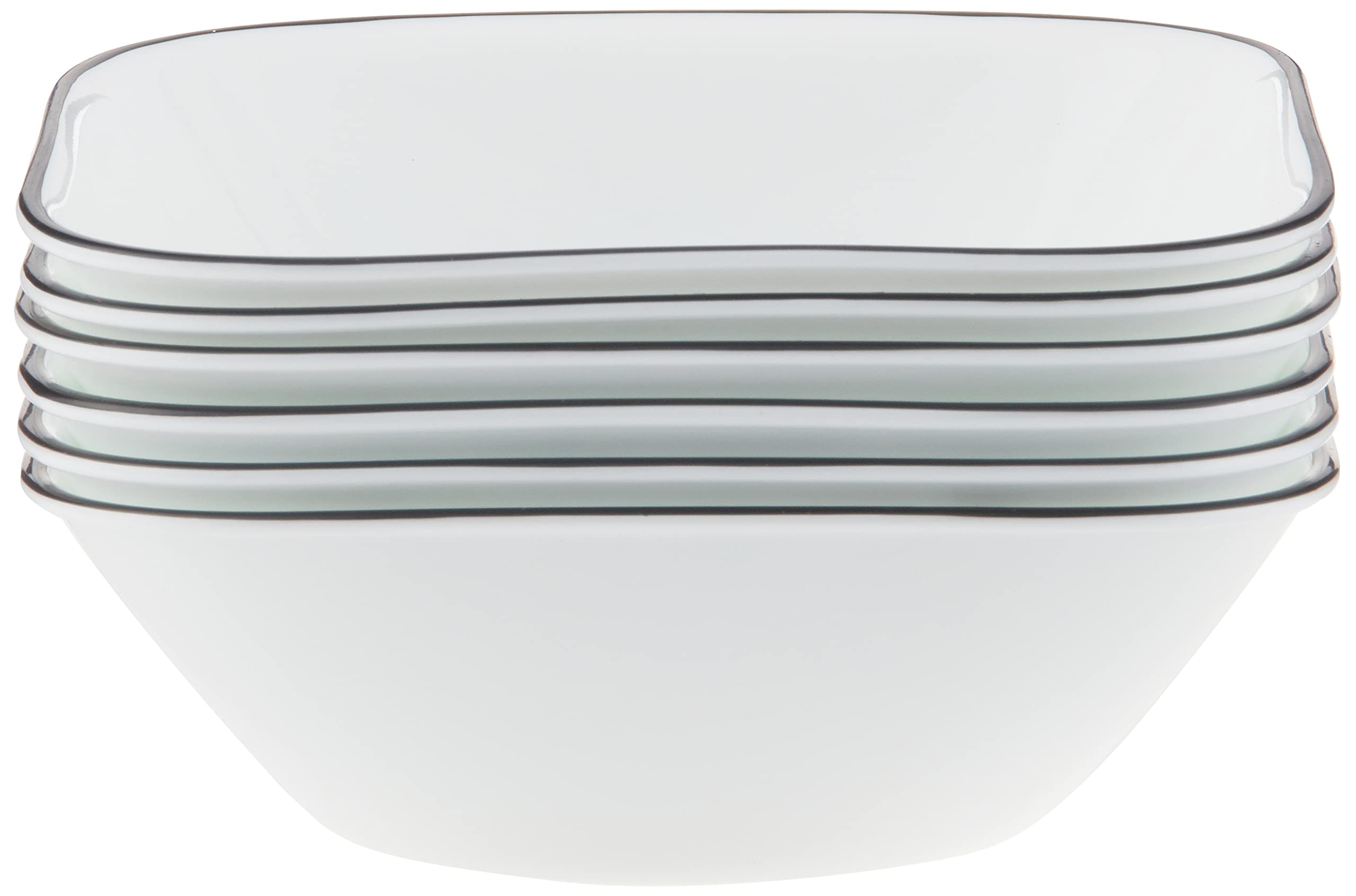 Corelle Vitrelle 6-piece bowls, 22-ounce capacity for soups and cereals.