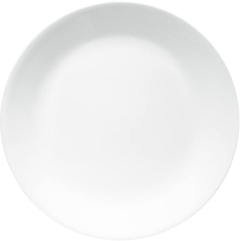 Corelle Vitrelle 8.5-inch winter frost white plate for everyday use.