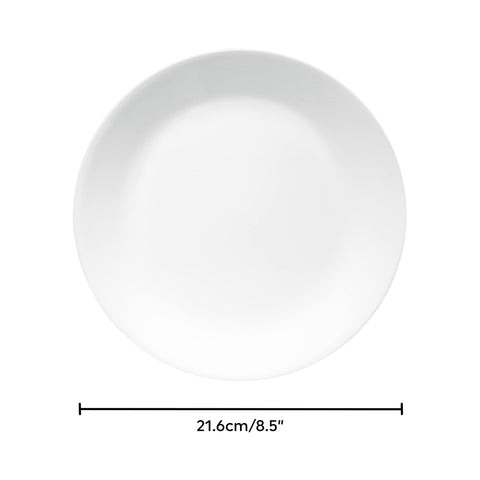 Corelle Vitrelle close-up edge shows crystal-clear glass and durability.