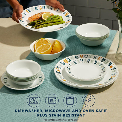 Corelle Vitrelle Anders 18-ounce bowls for soups and cereals.