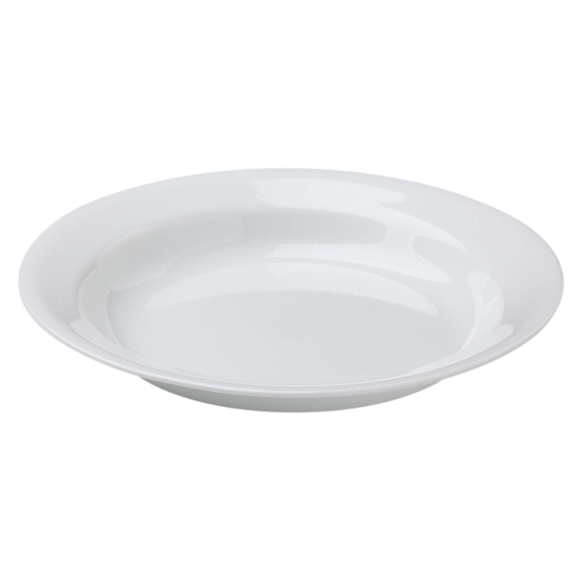 Corelle Winter Frost White 15oz rimmed soup bowl set of 6, chip resistant and dishwasher safe.