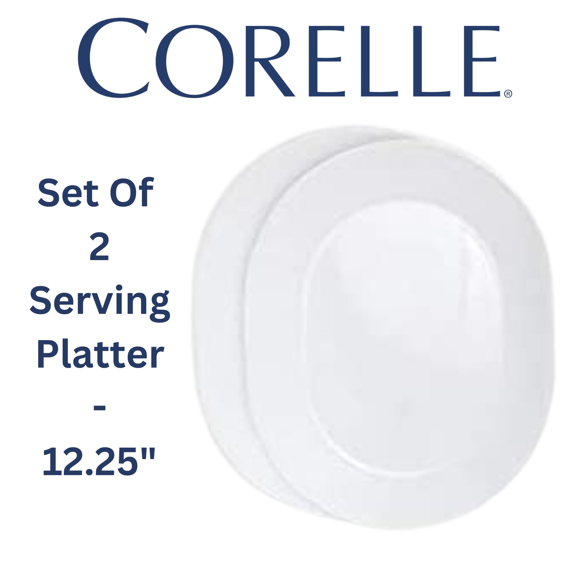 Corelle Winter Frost White 2-quart serving bowl for portions.
