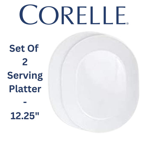 Corelle Winter Frost White 2-quart serving bowl for portions.