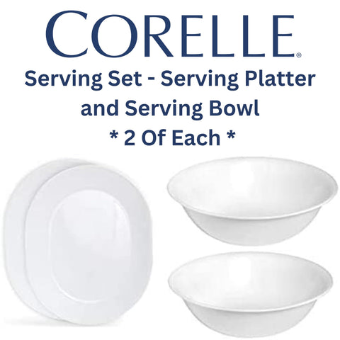 Corelle Winter Frost White table-ready display for gatherings.