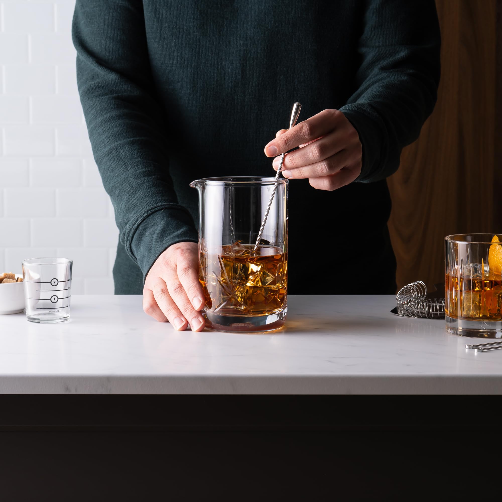 Cork & Mill cocktail picks add finishing touches for garnish.