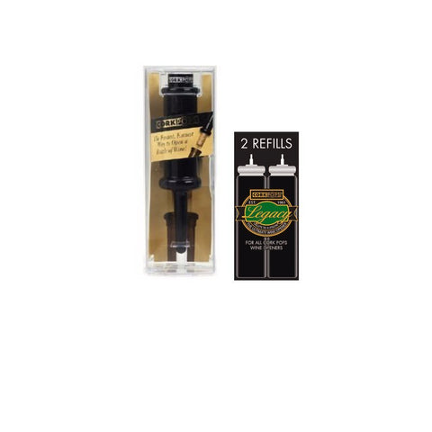 Cork Pops Original in action, showing effortless cork removal with one press.