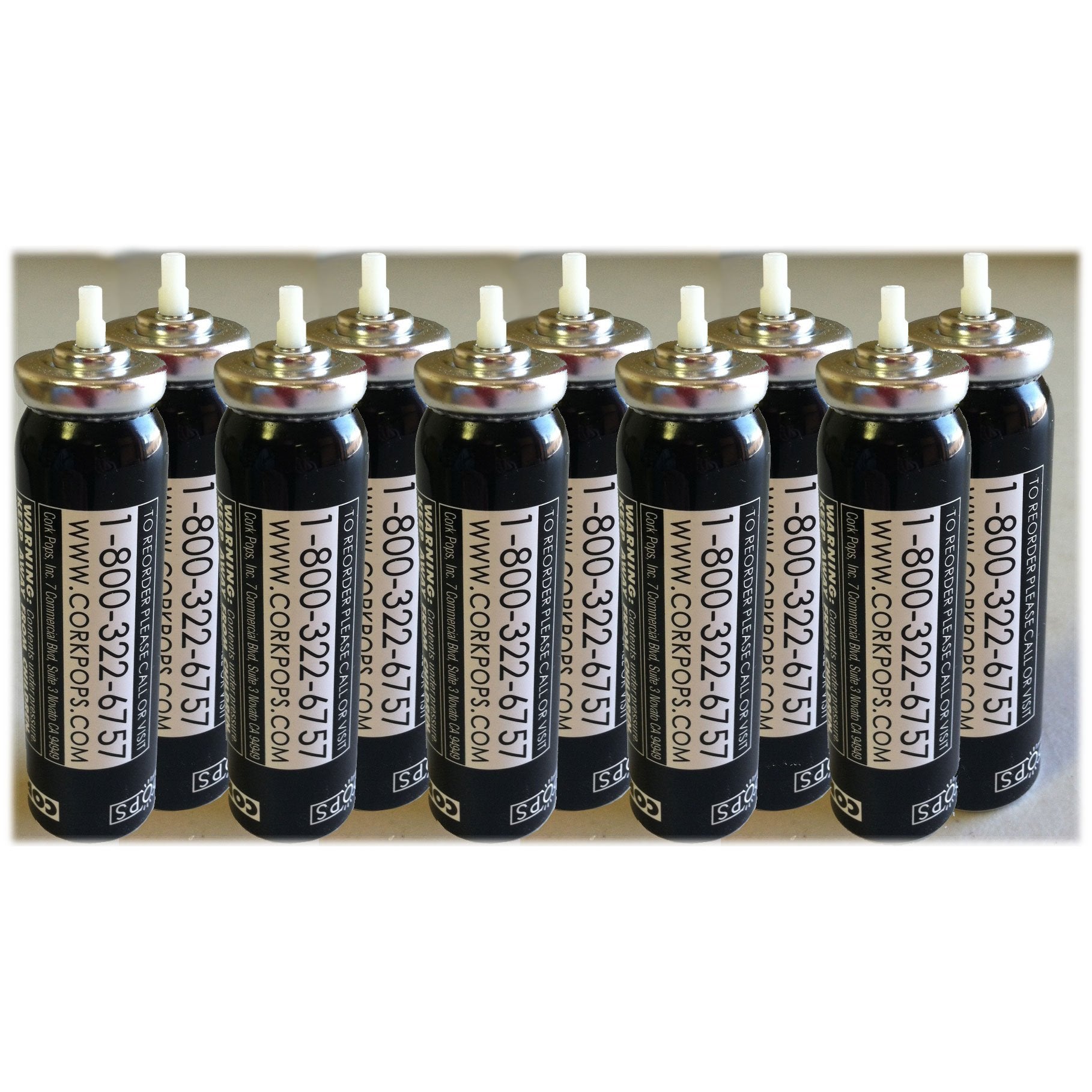 Cork Pops refill cartridges 10-pack for easy wine opening and consistent pours.