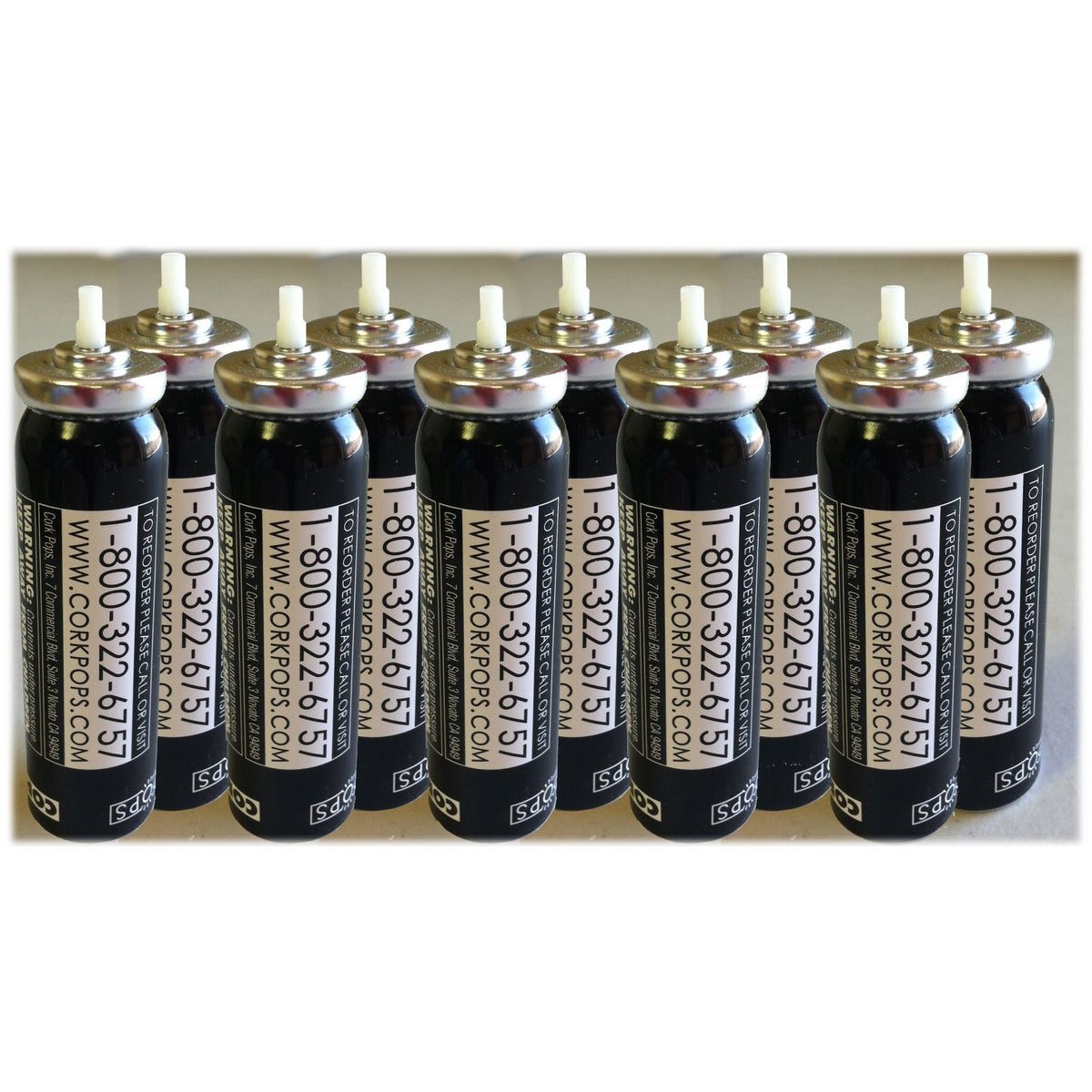 Cork Pops refill cartridges 10-pack for easy wine opening and consistent pours.