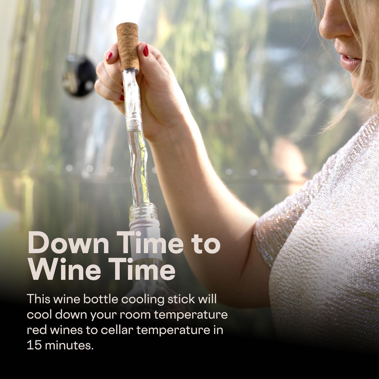 Corkcicle Air pour into glass with built-in aerator for aroma