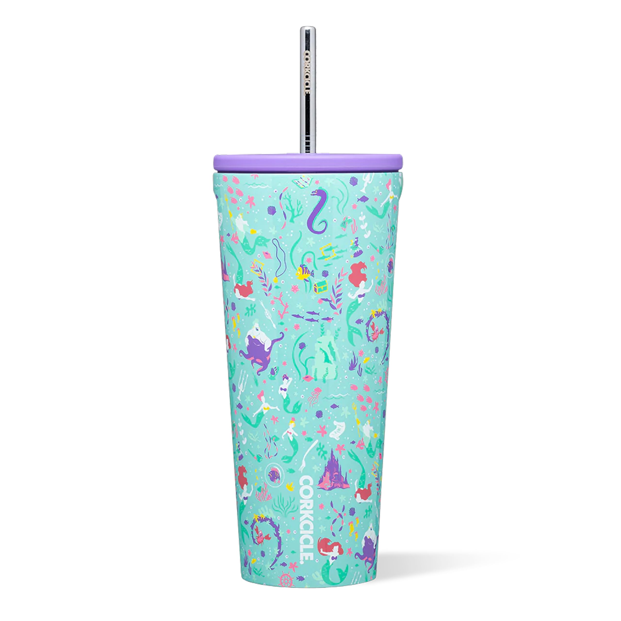 Corkcicle Ariel graphic on cup for everyday hydration with Disney magic